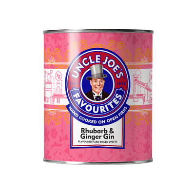 Uncle Joes Rhubarb and Ginger Gin 120G Tin