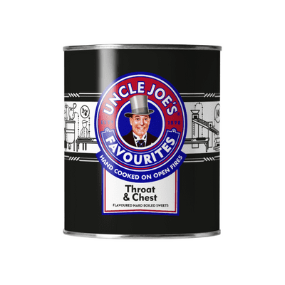 Uncle Joes Throat and Chest Lozenges 120G Tin