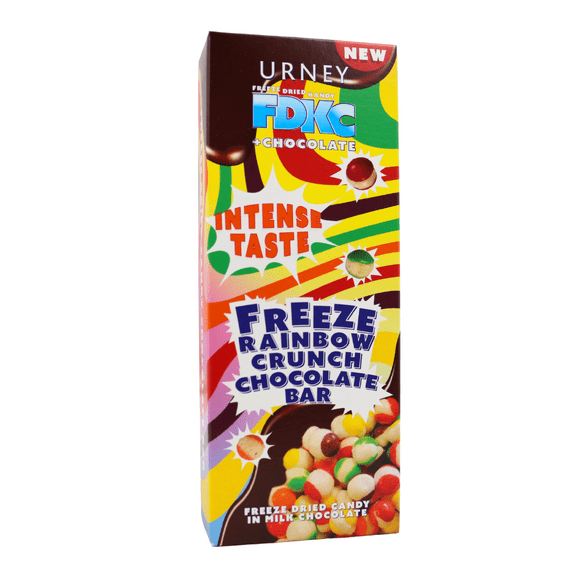 Urney Freeze Rainbow Crunch Large Bar 12x115g