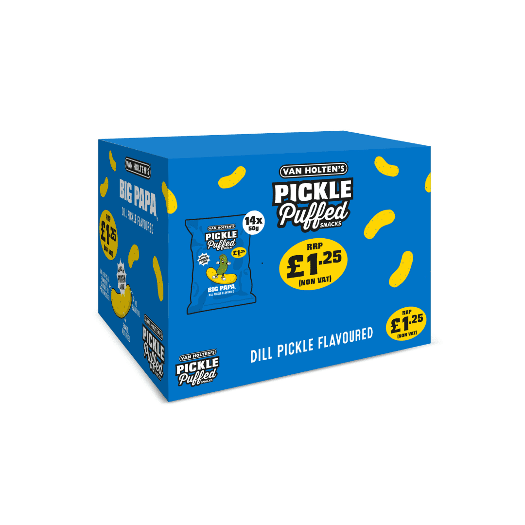 Van Holtens Big Pappa Pickle Puffs 14x50g 1 25 PMP