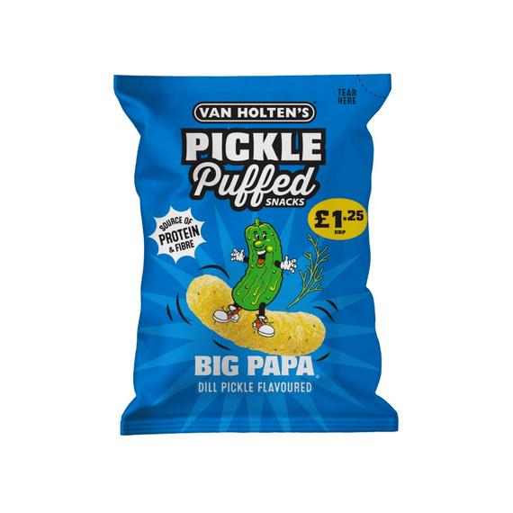 Van Holtens Big Pappa Pickle Puffs 14x50g £1.25 PMP