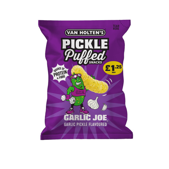Van Holtens Garlic Joe Pickle Puffs 14x50g £1.25 PMP