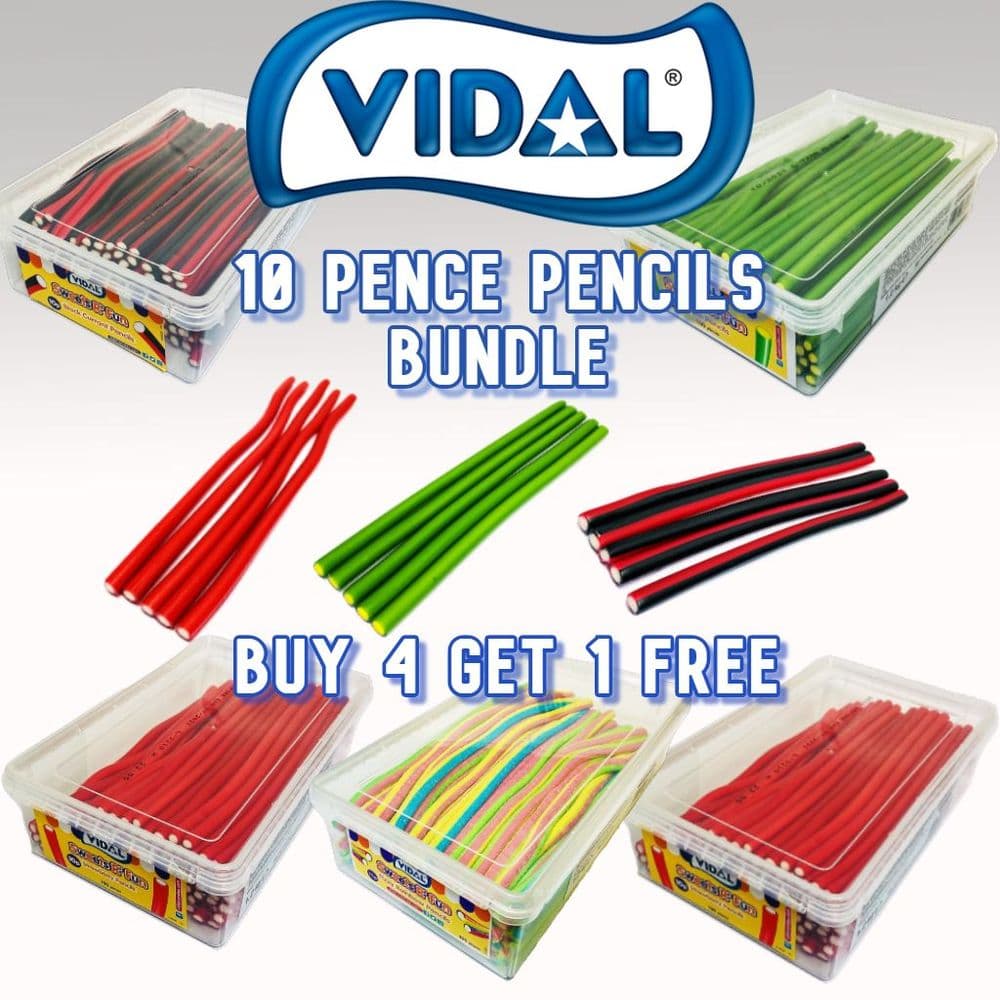 VIDAL 10p PENCILS BUNDLE 4 1 FREE