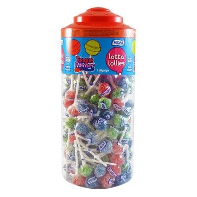 VIDAL CHERRY TONGUE PAINTER LOLLY 150 COUNT