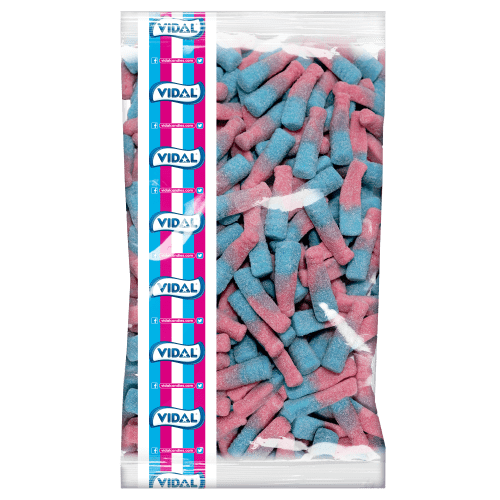 VIDAL MEDIUM FIZZY BUBBLEGUM BOTTLES 3KG