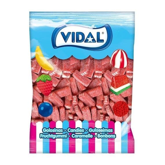 VIDAL STRAWBERRY BRICKS SOUR 1.5KG