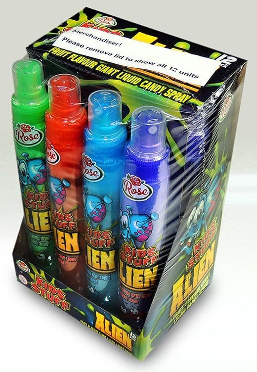 W34 ALIEN GIANT SPRAY CANDY X12