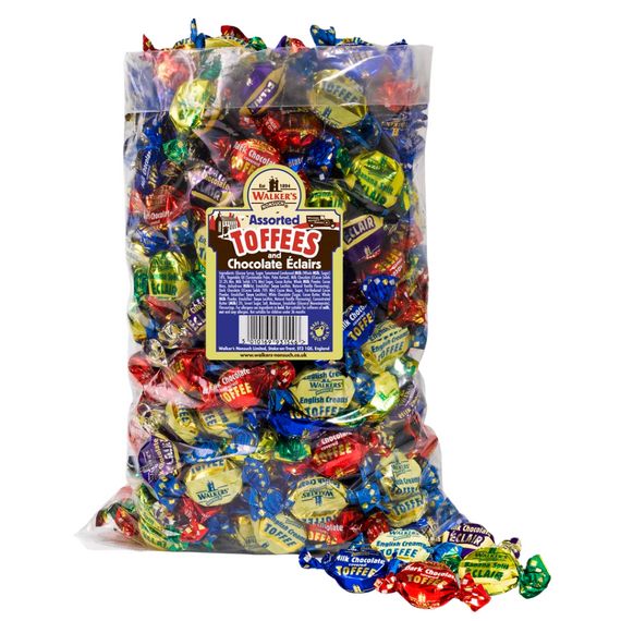 Walker’s Assorted Toffee and Eclairs in a 2.5kg bulk bag