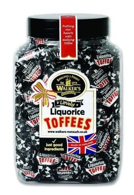 WALKERS LIQUORICE TOFFEES 1.25 JAR