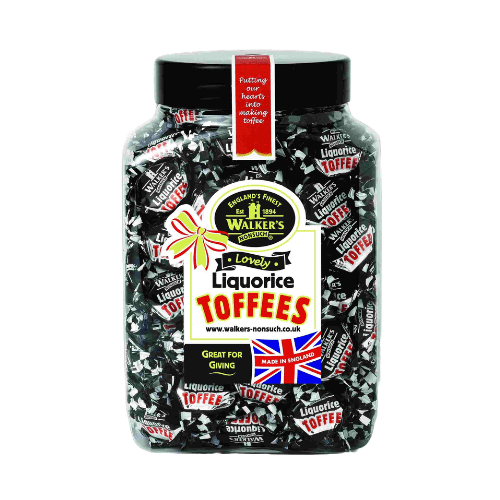 WALKERS LIQUORICE TOFFEES 1.25 JAR