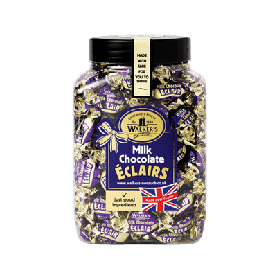Walkers Milk Chocolate Toffee Eclairs Jar 1.25Kg