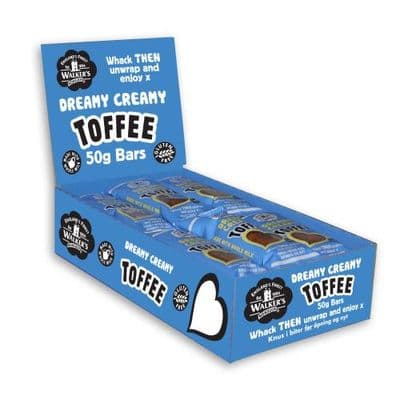 Walkers Original Creamy Toffee Bars 24x50g