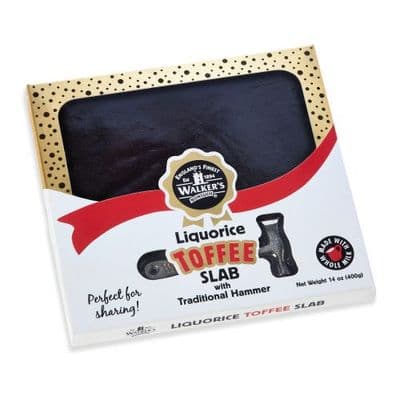 Walkers Toffee Liquorice Slab 400G