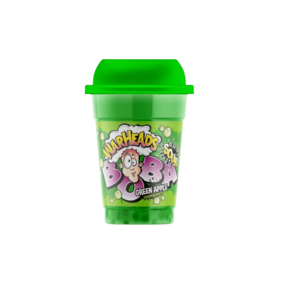 Warheads Green Apple Bubble Tea