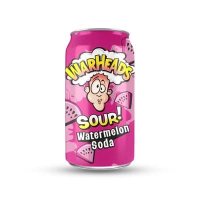 Warheads Sour Watermelon Soda Cans 12x330ml