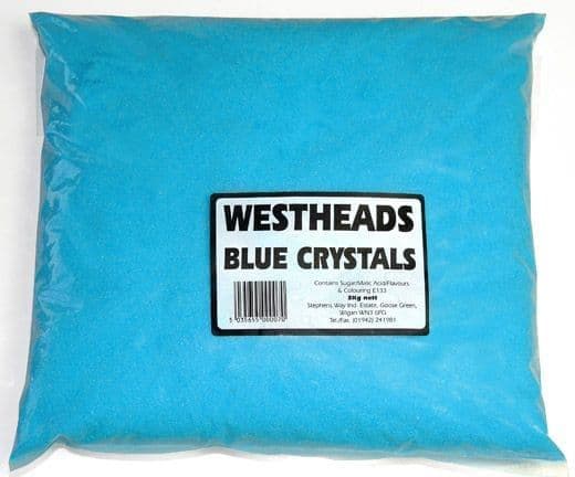 WESTHEADS BLUE BUBBLEGUM CRYSTALS 3KG