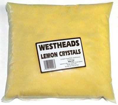 WESTHEADS YELLOW LEMON CRYSTALS 3KG