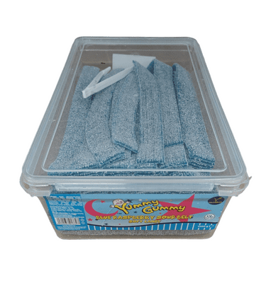 YUMMY GUMMY BLUE RASPBERRY BELTS 1200g