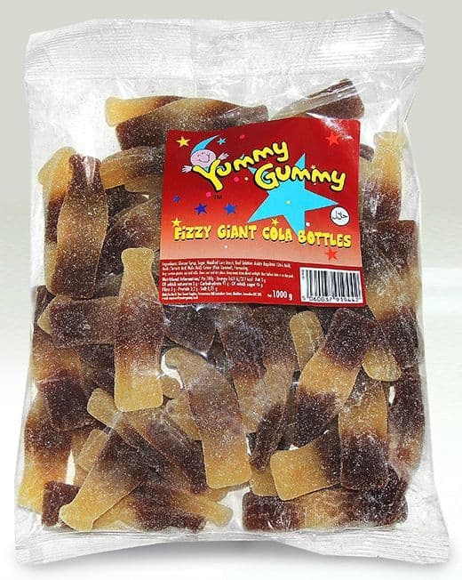Yummy Gummy Giant Fizzy Cola 1KG