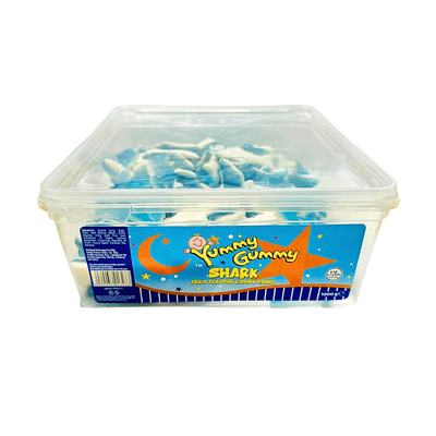 Yummy Gummy Jelly Sharks 1000g Tub