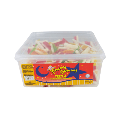 Yummy Gummy Jelly Teeth 1000g Tub