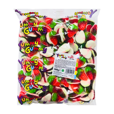 Yummy Gummy Mini Strawberries 1kg