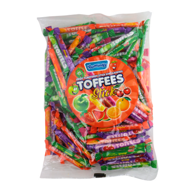YUMMYS SOFT CANDY TOFFEE STICKS 1KG