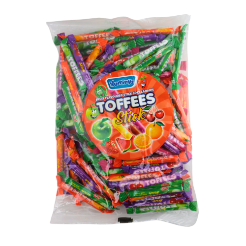 YUMMYS SOFT CANDY TOFFEE STICKS 1KG