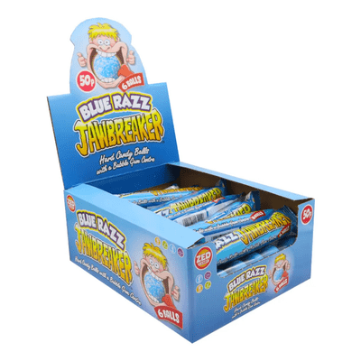 Zed Candy Blue Razz 6 ball Jawbreaker 24x50p