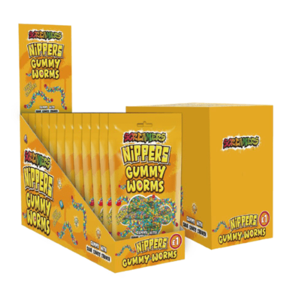 Zed Candy Screamers Nippers Gummy Worms 12X24