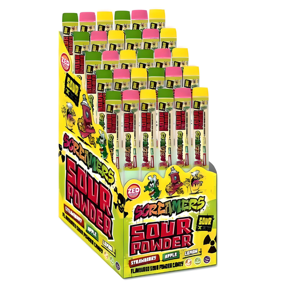 Zed Candy Screamers Sour Powder Tube 30x40p