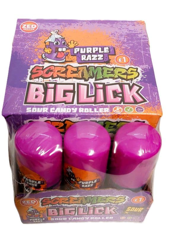 ZED SCREAMERS BIG LICK PURPLE RAZZ 12X60ML