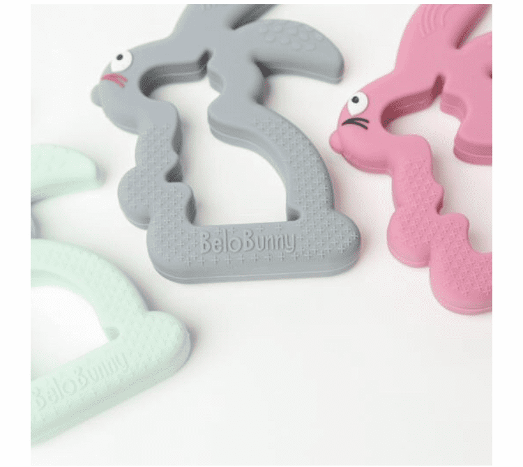 Belo Teething Bunny (Grey, Pink) - SALE