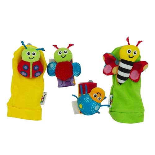 Lamaze Garden bug Wrist Rattle Foot Finder Set