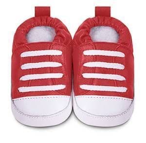 Red Trainer style ShooShoos (Leather) - 0-6months