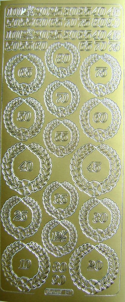 187g  Anniversary Years - Pk 10