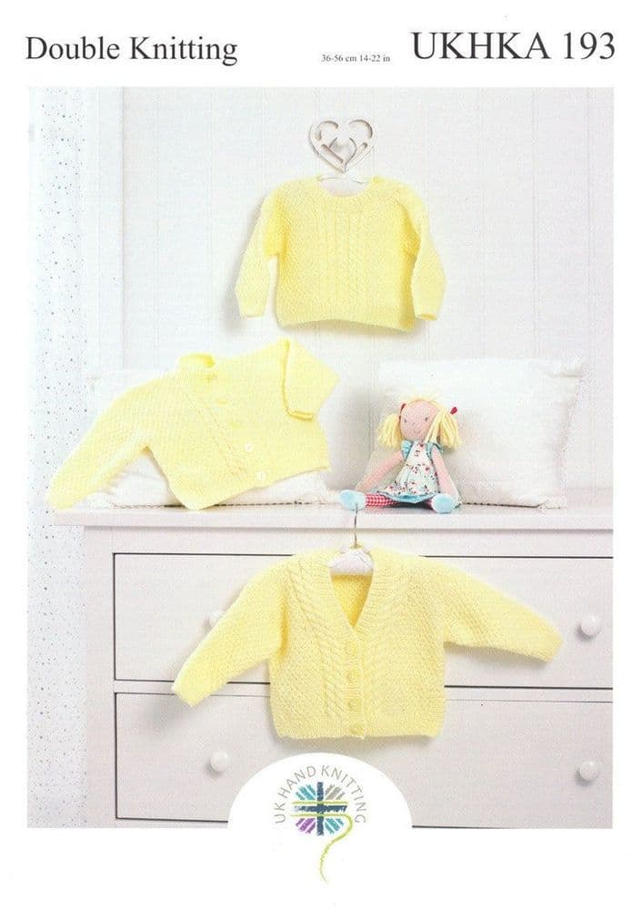 193 UKHKA DK Knitting Pattern - Pk 3
