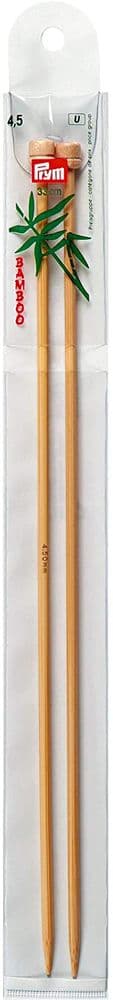 221116 Prym Single-Pointed K/Pin Bamboo 33cm size 4.50mm - Sgl