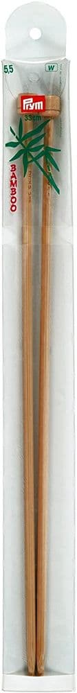 221118 Prym Single-Pointed K/Pin Bamboo 33cm size 5.50mm - Sgl