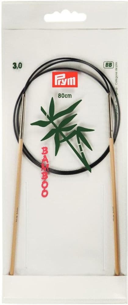 221504 Prym Circular K/Pin Bamboo 80cm size 3.00mm - Sgl