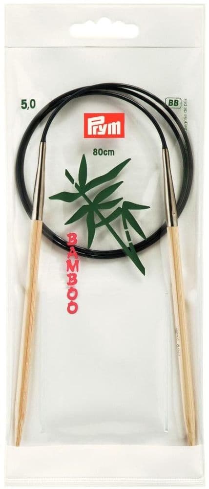 221508 Prym Circular K/Pin Bamboo 80cm size 5.00mm - Sgl