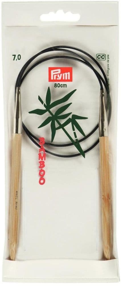 221511 Prym Circular K/Pin Bamboo 80cm size 7.00mm - Sgl