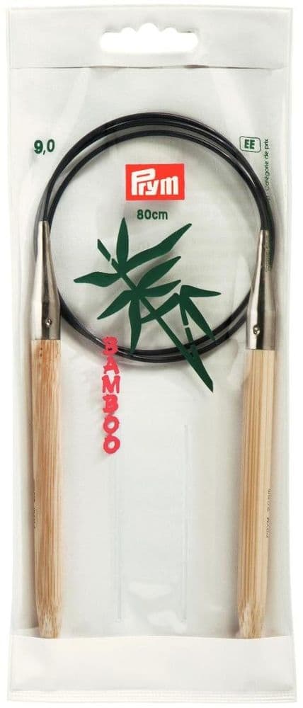221539 Prym Circular K/Pin Bamboo 80cm size 9.00mm - Sgl