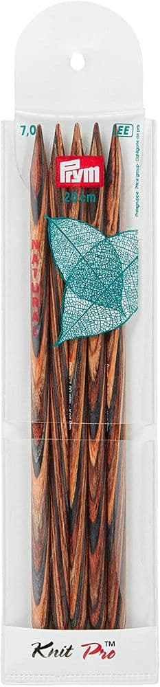 223150 Prym Knitpro Double Pointed K/pins Natural 20cm Size 7.00mm - Sgl