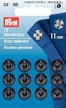 341166 Snap Fasteners - Bx 5