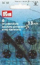 341168 Snap Fasteners - Bx 5
