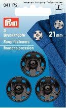 341172 Snap Fasteners - Bx 5