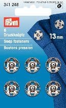 341248 Snap Fasteners - Bx 5