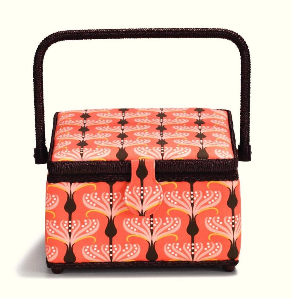 612259 - Prym Medium Coral Sewing Basket - Pack of 1