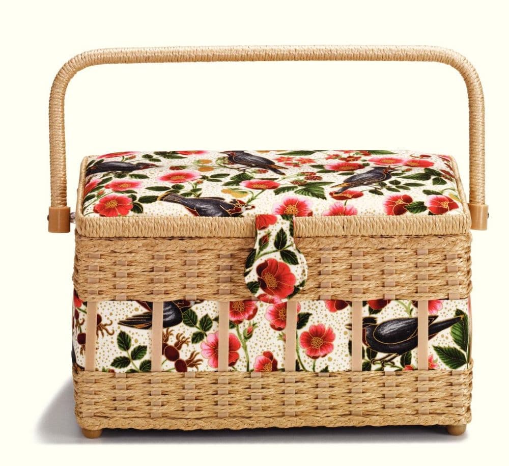 612262 - Prym Medium Birds Sewing Basket - Pack of 1